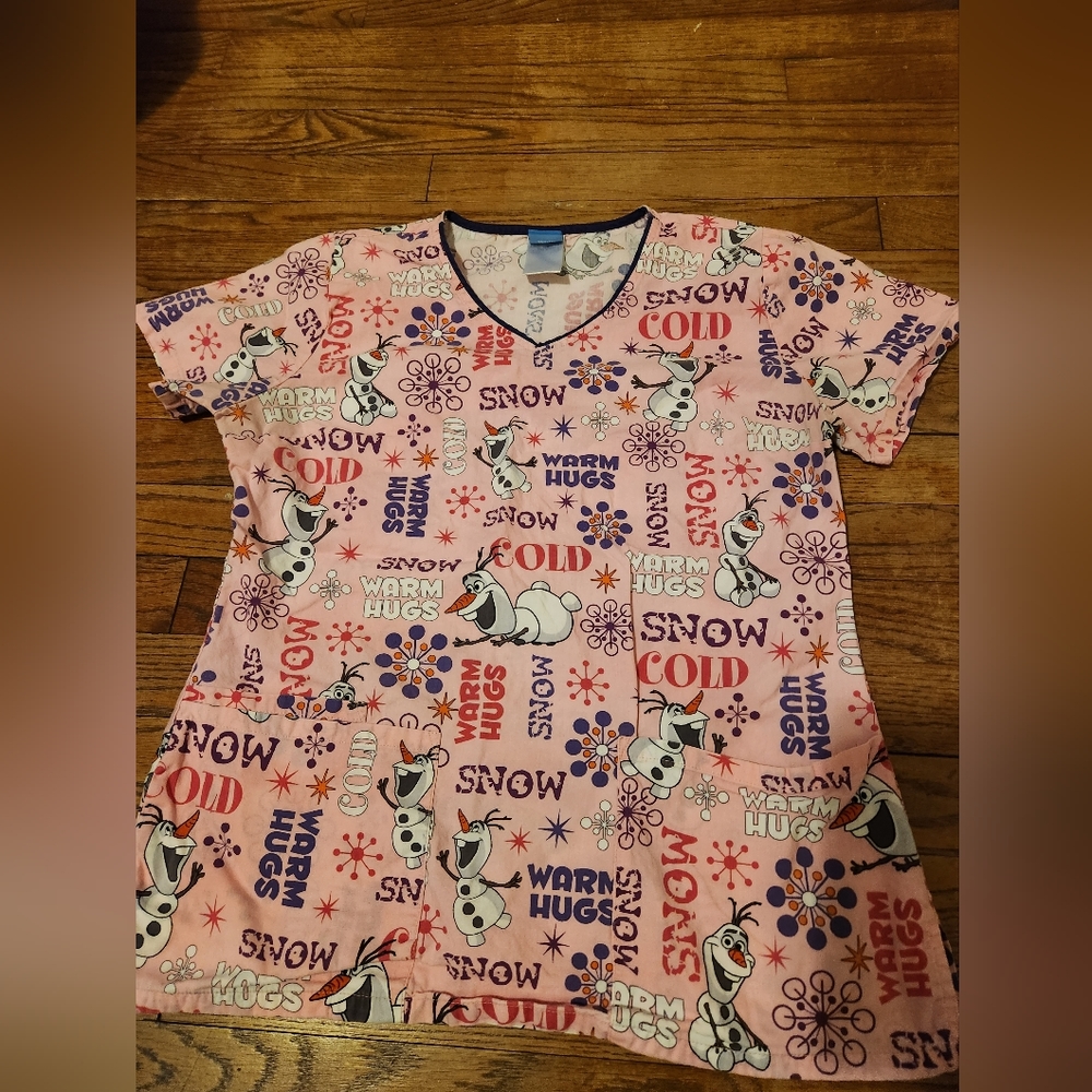 Disney's Olaf Scrub Top
